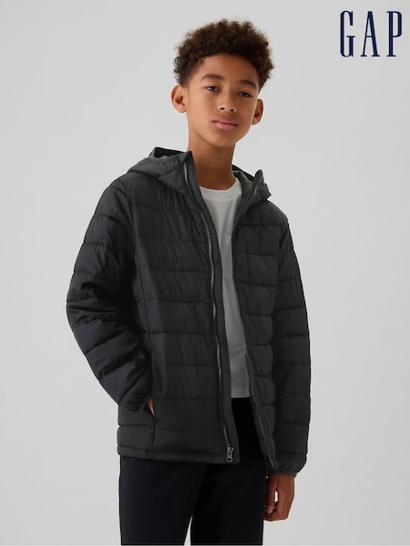 Negro - Gap Cold Control Water Resistant Puffer Jacket (4-13yrs) (E95955) | 57 €