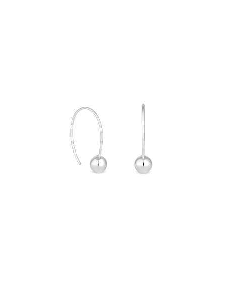 Simply Silver Silver Tone Sterling 925 Polished Orb Flexible Drop Earrings (E96134) | €37