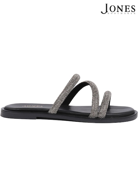 Jones Bootmaker Ghita Calf Leather Black Sandals (E96171) | €50