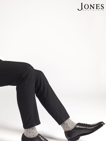 Jones Bootmaker Gents Lace Smart Black Shoes (E96261) | R$ 1,580