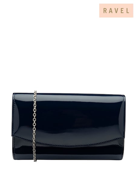 Mörk Blå - Ravel Clutch Bag With Chain (E96375) | kr950