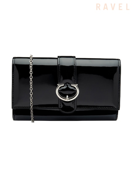 Bär/Svart - Ravel Clutch Bag With Chain (E96387) | kr950