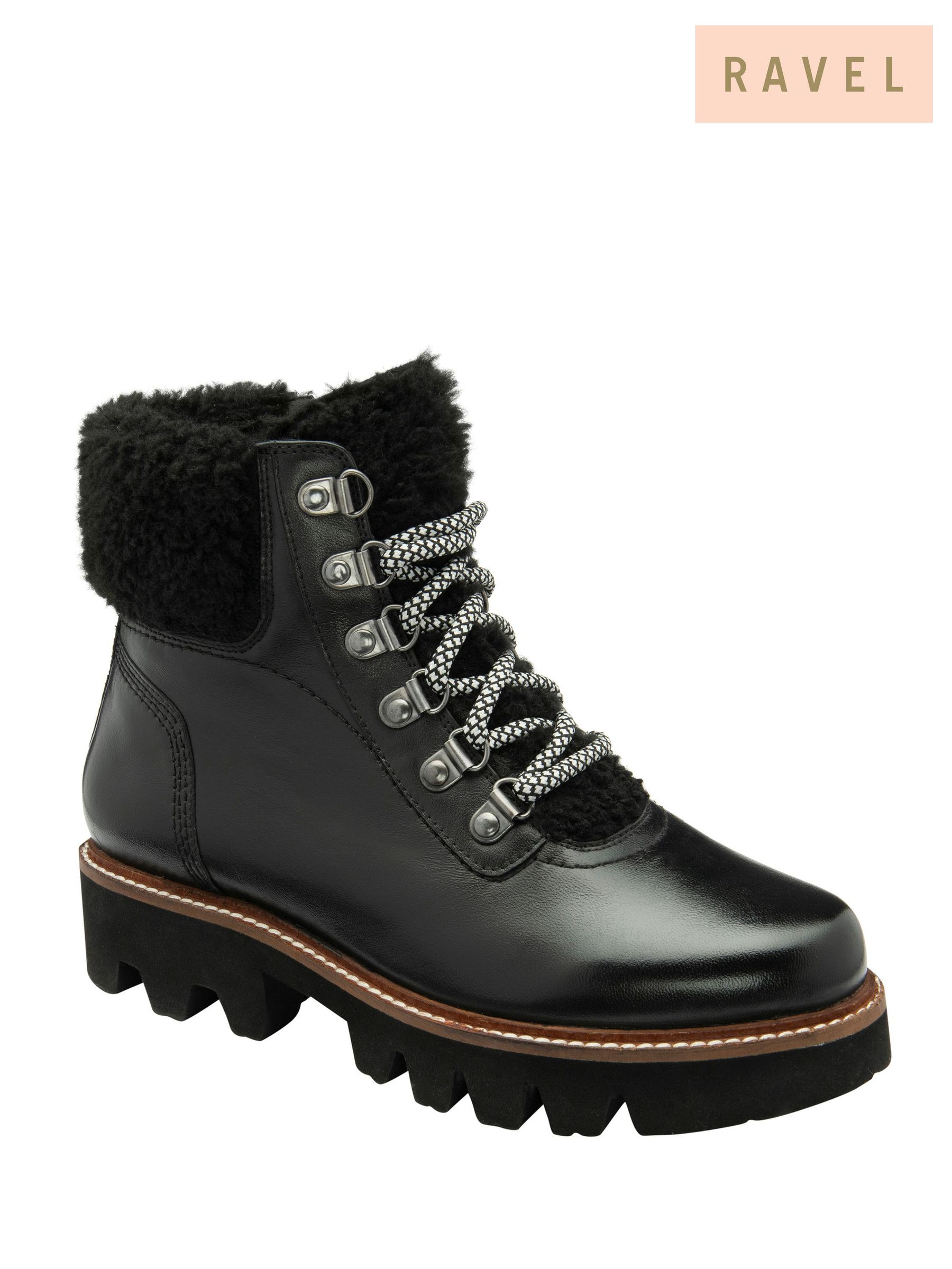 Boots Ravel Black Furborg Ankle Footwear Next Luxembourg