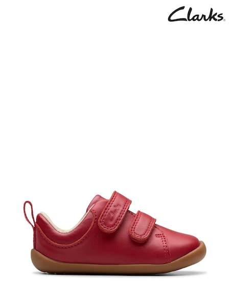 Красный - Clarks Leather First Walker Craft Toddler Shoes (E96443) | €32