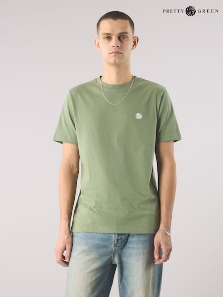 Зеленый - Pretty Green Mitchell T-Shirt (E96548) | €46
