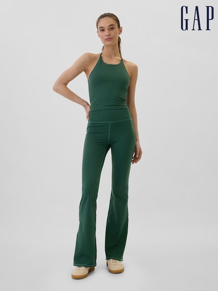 Gap Green Flare High Waisted Studio Leggings (E96639) | €27