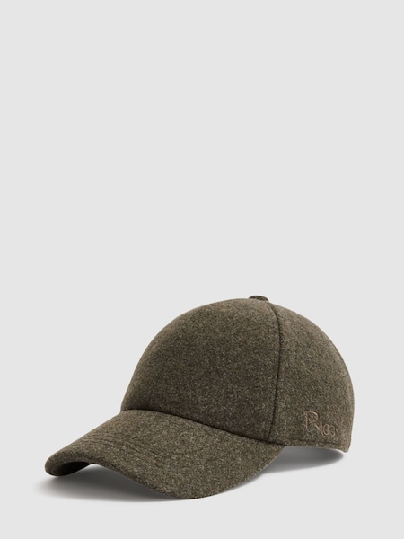LES 100 CIEL Khaki Reiss | Les 100 Ciels Felted-Tweed Baseball Cap (E96669) | €83