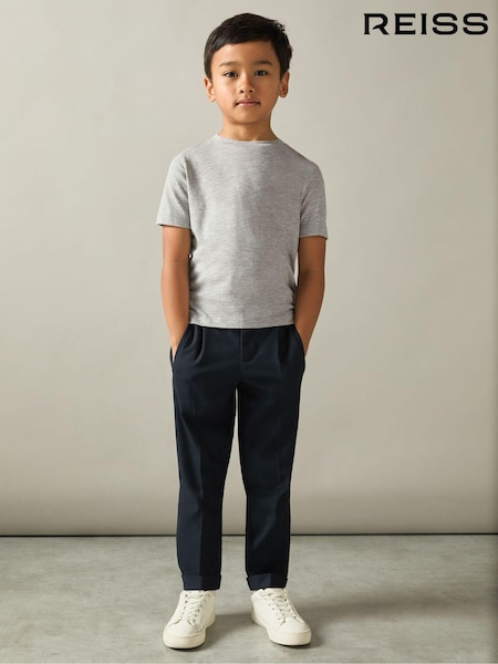 Gri - Tricou Reiss Bless la baza gâtului (E96685) | 74 LEI