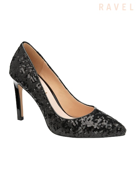 Ravel Black Stiletto-Heel Court Shoes (E96735) | 322 QAR
