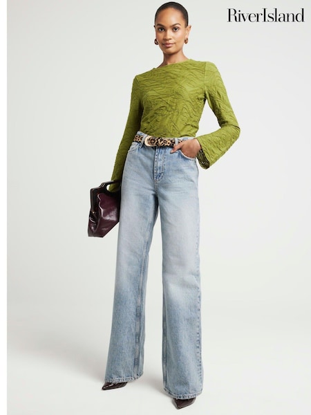 River Island Textured Long Sleeve Top (E96772) | 40 €