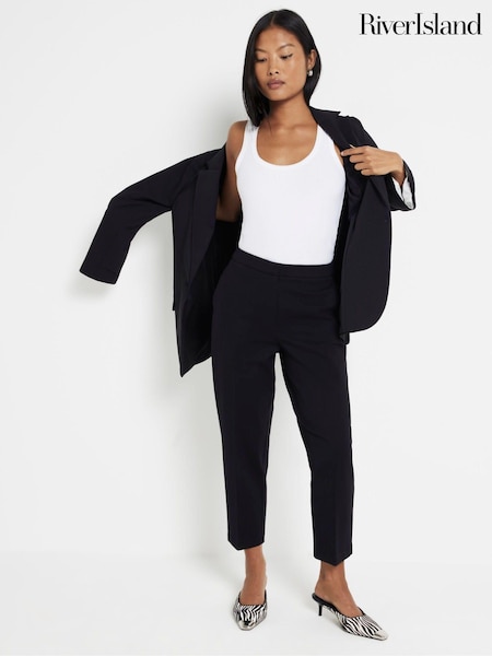 River Island Black Petite Cigarette Trousers (E96785) | €51