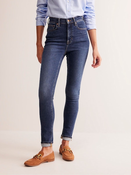 Синий - Boden High Rise Skinny Jeans (E96853) | €62