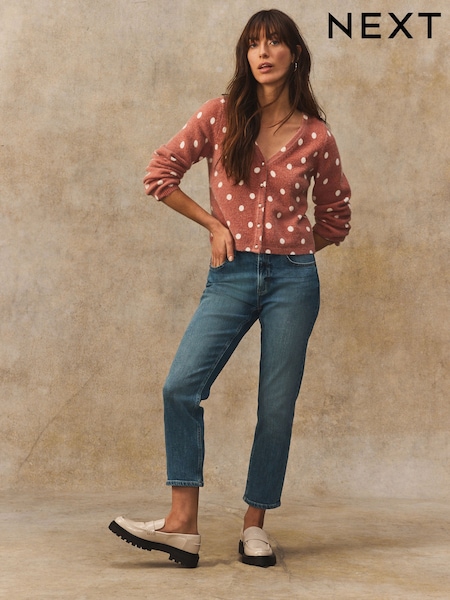 Умеренный синий - Authentic Denim Cropped Jeans (E96858) | €28