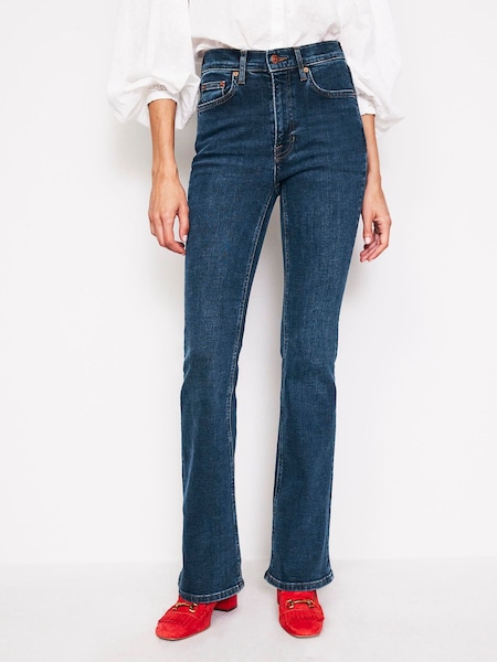 Boden Blue High Rise Slim Flare Jeans (E96859) | €69