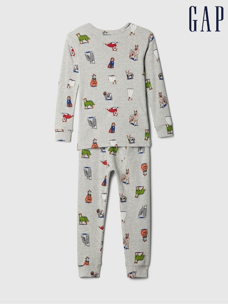 Gap Grey Halloween Long Sleeve Pyjama Set (6mths-5yrs) (E96967) | €10.50