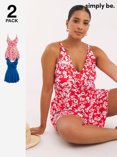 Simply Be Vale 2 Pack Swimdresses (E97014) | 59 €