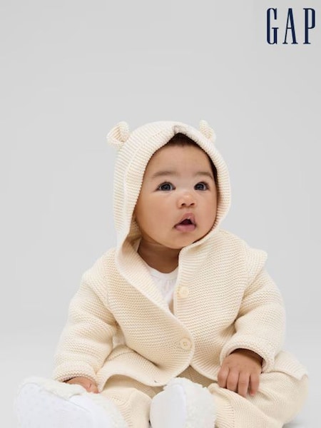 Crema - Gap Knitted Brannan Bear Cardigan (Newborn-24mths) (E97142) | 28 €