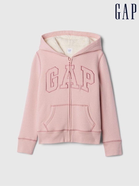 Rosa - Gap Logo Sherpa-Lined Zip Up Hoodie (4-13yrs) (E97159) | 42 €