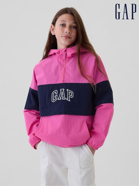 Gap Pink Anorak Windbreaker Hooded Jacket (4-13yrs) (E97168) | €48.50