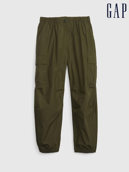 Gap Green Pull On Cargo Parachute Trousers (4-13yrs) (E97227) | €19.50