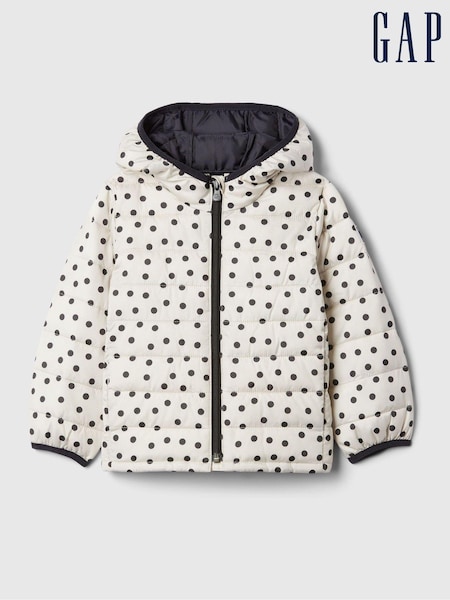 Gap Black/White Polka Dot Cold Control Puffer Jacket (6mths-5yrs) (E97266) | €27
