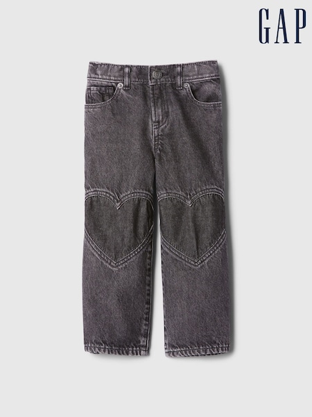 Gap Black Pull On Wide Jeans (6mths-5yrs) (E97293) | €33