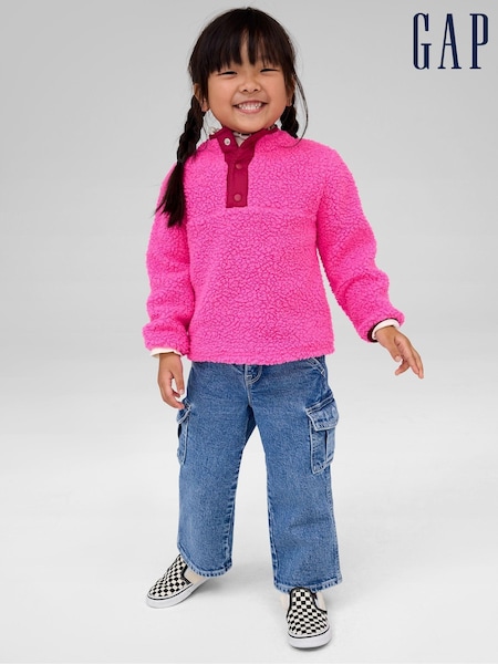 Gap Blue Wide Leg Cargo Jeans (6mths-5yrs) (E97294) | €33