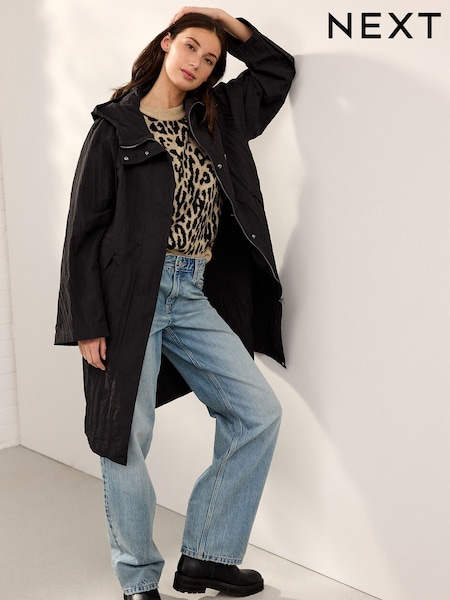 Black Shower Resistant Lightweight Jacket (E97334) | ₪207
