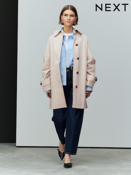 Sand Cape Trench Coat (E97337) | €75