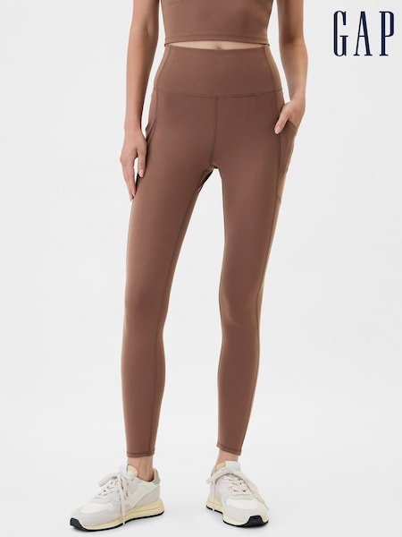 Gap Brown Full Length High Waisted Studio Leggings (E97354) | €27