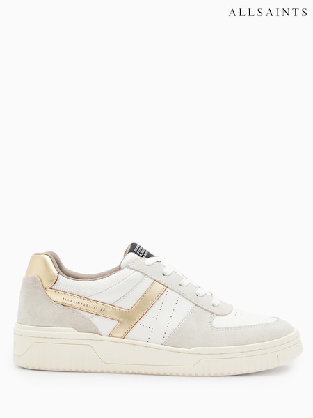 AllSaints White/Gold Vix Multi Sneakers (E97396) | R$ 1,470