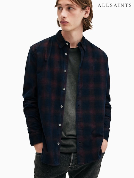 AllSaints Blue Daybreaker Longsleeve Shirt (E97452) | €142