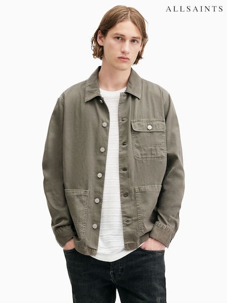 AllSaints Green Nevis Chore Jacket (E97472) | R$ 1,175