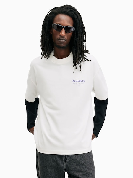 AllSaints White 100% Cotton Underground Shortsleeve Crew T-Shirt (E97474) | AED320