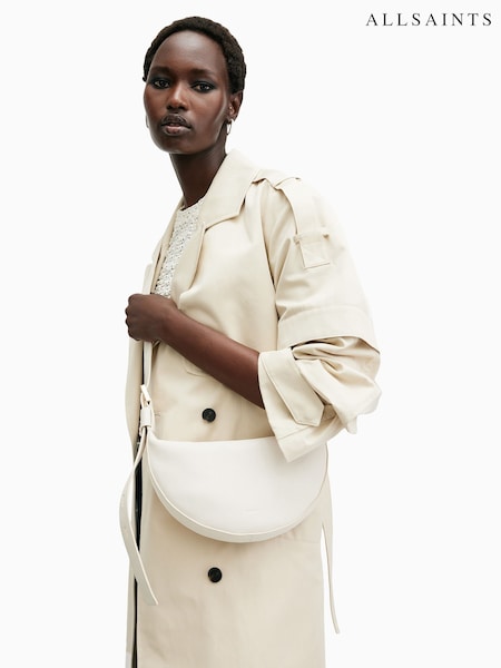 AllSaints White Half Moon Cross-Body Bag (E97493) | 9,553 UAH