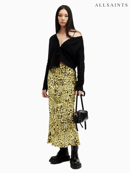 AllSaints Green Carla Skirt (E97557) | ₪598