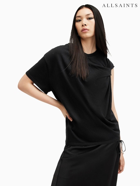 AllSaints Black Onyx Twist T-Shirt (E97626) | 3,304 UAH
