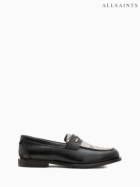AllSaints Grey Harmon Loafers (E97738) | €285