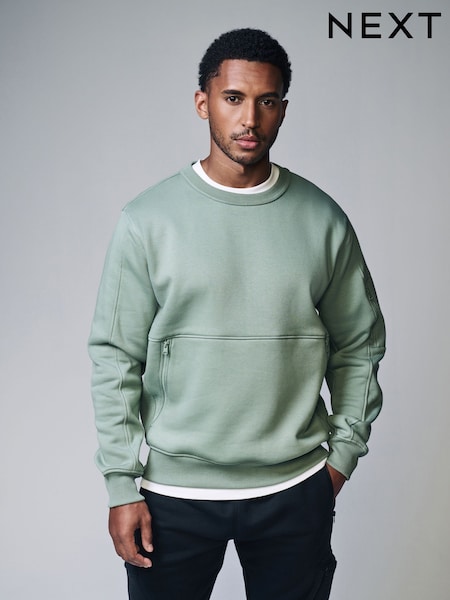 Verde claro - Utility Blue Sweat Top (E97769) | 43 €