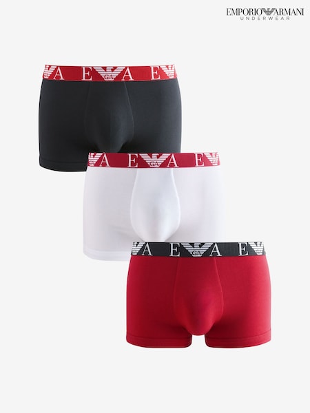 Emporio Armani Underwear Logo Band Boxers 3 Pack (E97852) | ₪236
