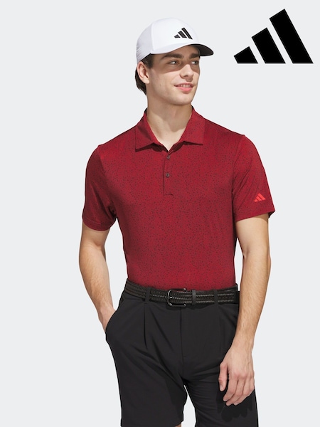 أحمر عنابي - adidas Golf Ultimate 365 Mini Bunker Polo Shirt (E97916) | ‏262 د.إ.‏