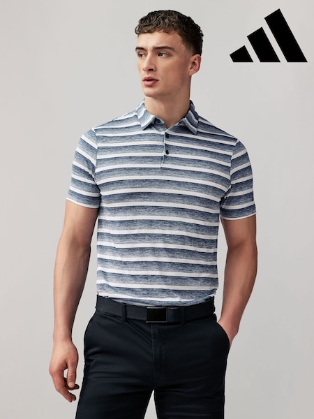 adidas Golf Two Colour Striped Polo Shirt (E97945) | €48