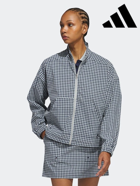 adidas Golf Navy Ultimate365 Gingham Jacket (E97972) | €99