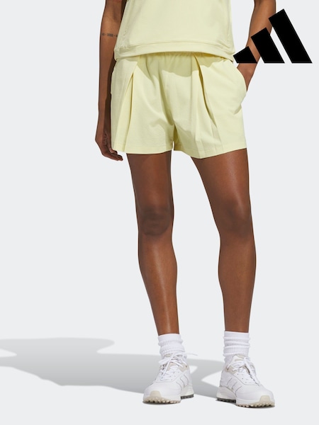 adidas Golf Light Yellow Go To Pleated Shorts (E97988) | €66
