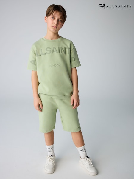 smALLSAINTS Green Biggy Short Sleeve Sweatshirt and Sweat Short Boys Set (E98141) | €50 - €56