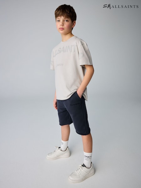 Gris - smALLSAINTS Oversized Biggy 100% Cotton T-Shirt and Sweatshirt Set (E98151) | 51 € - 57 €