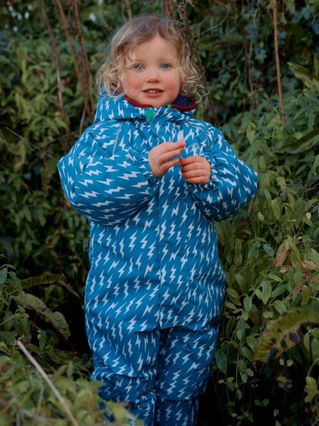 Muddy Puddles Blue Waterproof EcoWarm Puddlesuit (E98197) | €49