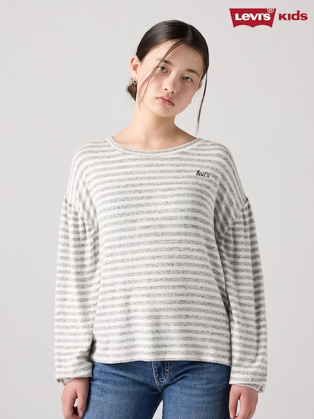 Levi's® Stripe Ballon Sleeve Logo Top (E98281) | 130 LEI - 140 LEI