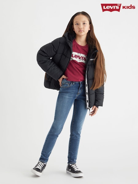 Levi's® Quilted Logo Hooded Puffer Coat (E98316) | 304 LEI - 322 LEI