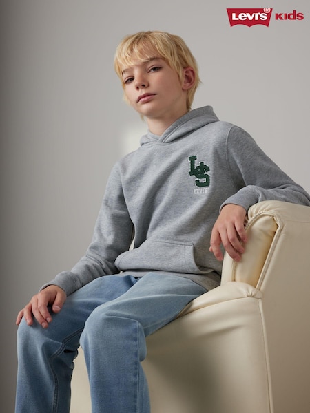 Levi's Grey Varsity Letters Chest Logo Hoodie (E98331) | AED131 - AED145